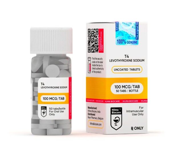 LEVOTHYROXINE SODIUM T4 (100 MCG/TAB. – 50 TABS) – Hilma Biocare