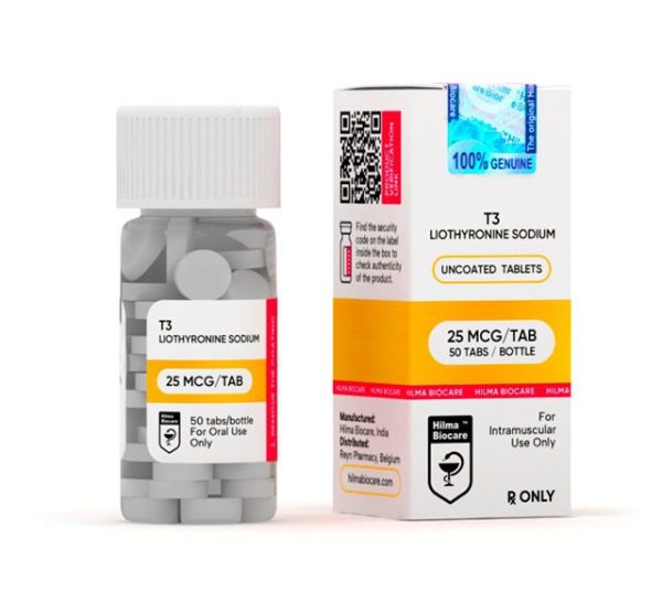 LIOTHYRONINE SODIUM T3 (25 MCG/tab. – 50 TABS) – Hilma Biocare